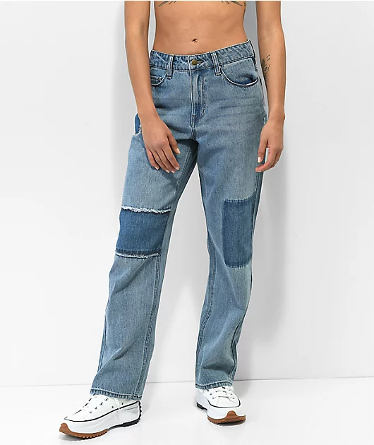 Empyre Frankie Patched Dad Jeans