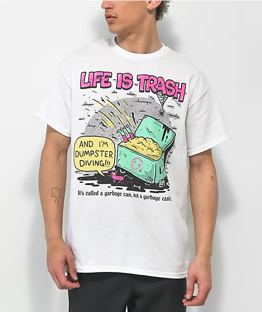 Wizard of Barge Life is Trash White T-Shirt