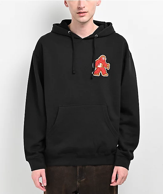 Casual Industrees x Rainier Squatch Black Chenille Hoodie