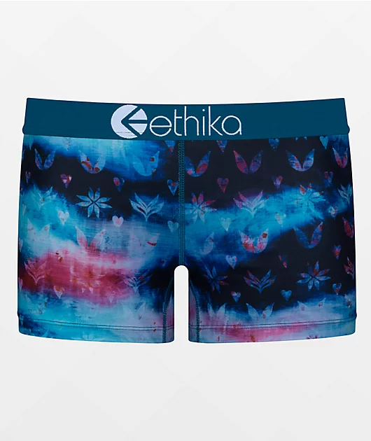 Ethika Tie Dye Floral Boyshort Underwear