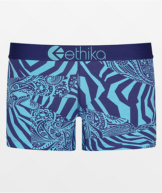 Ethika Paisley Gone Wild Boyshort Underwear