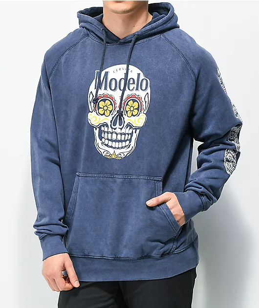 Mister Cartoon x Modelo Navy Hoodie