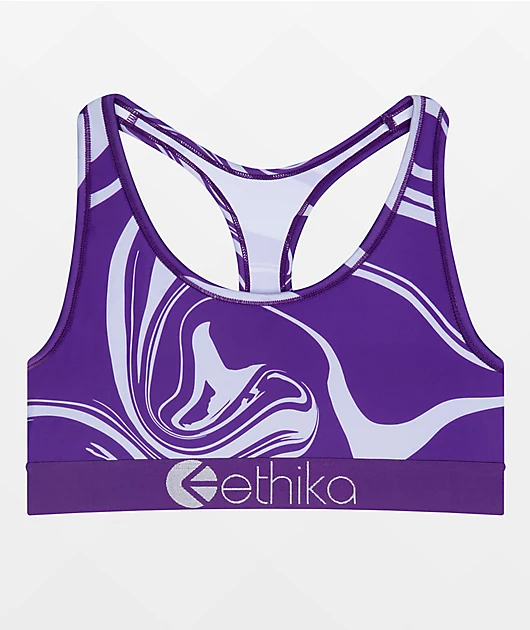 Ethika Purple Wave Sports Bra