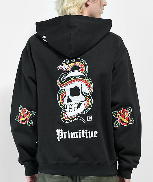 Primitive Streets Black Zip Hoodie