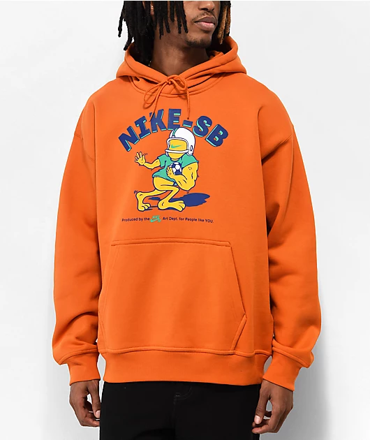 Nike SB Sports Guy Orange Hoodie