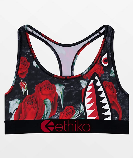 Ethika Bomber Rose Drip Sports Bra