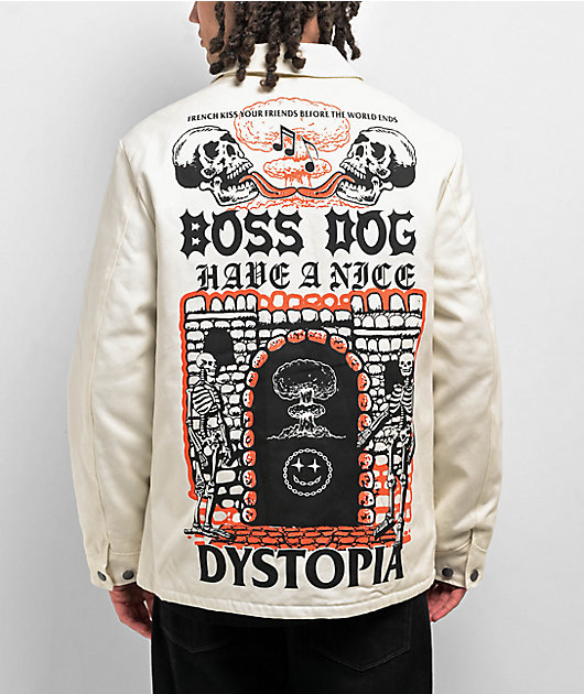 Boss Dog Dystopia White Chore Jacket