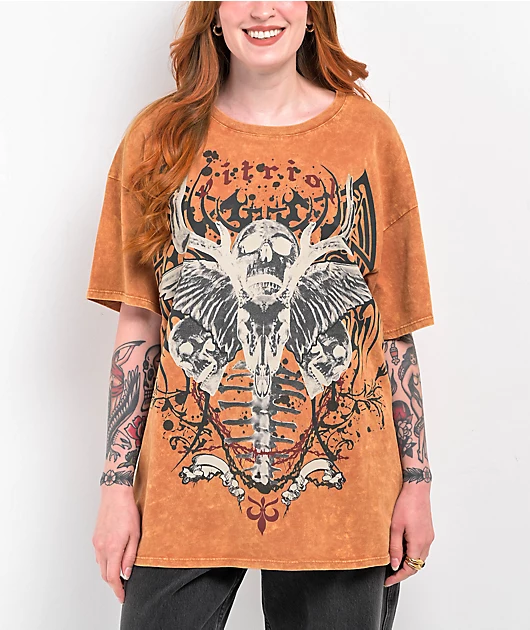 Vitriol Augusta Tan Mineral Wash T-Shirt