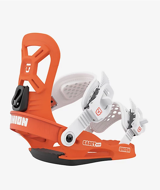 Union Kid's Cadet Mini Orange Snowboard Bindings 2024