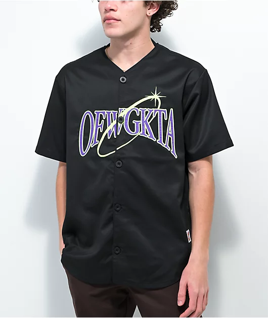 Odd Future Black Baseball Jersey