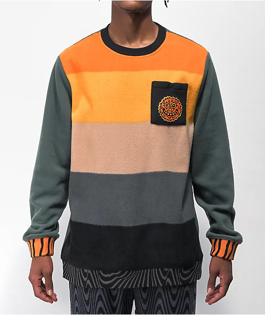 Killer Acid x The Bindle Conspiracy Hazy Sunset Orange Crewneck Sweatshirt