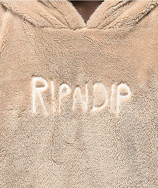 80430-ripndip-bradbury-brown-sherpa-hoodie-3.webp RIPNDIP Bradbury Brown Sherpa Hoodie