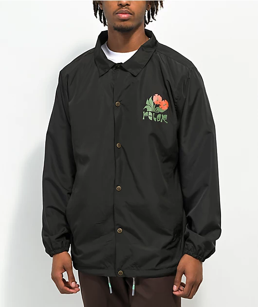 Poler Sprouts Black Coaches Jacket