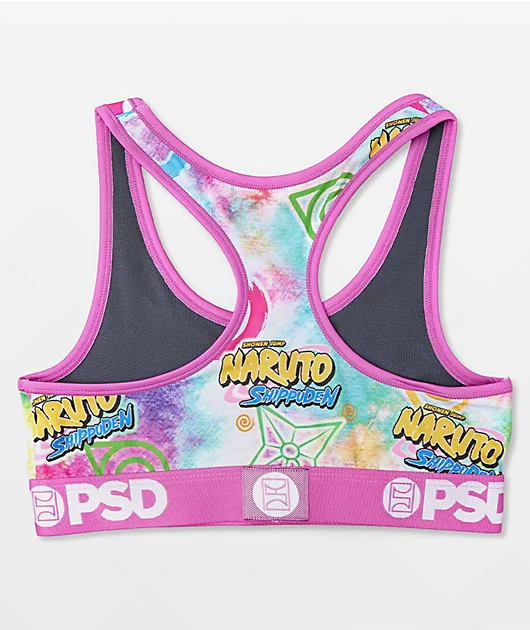 PSD x Naruto Shippuden Icon Tie Dye Sports Bra
