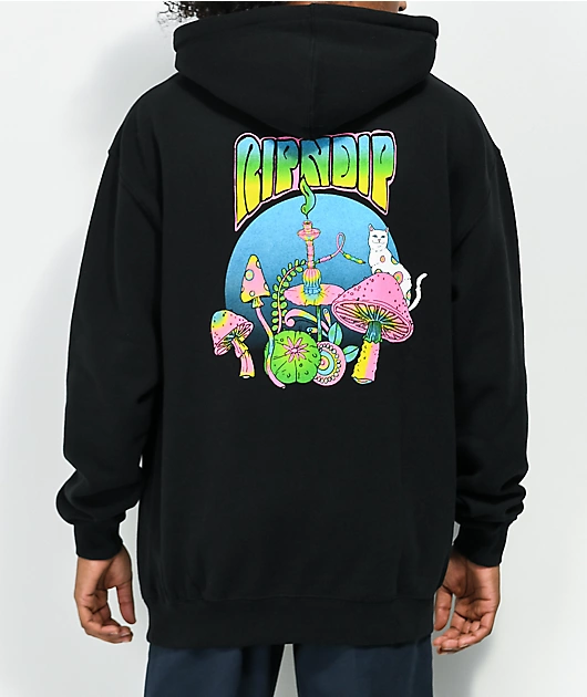 RIPNDIP Psychedelic Black Hoodie
