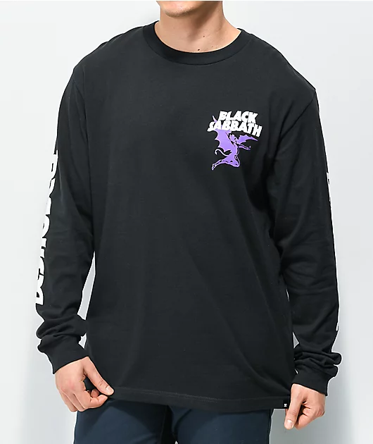 DC x Black Sabbath Black Long Sleeve T-Shirt