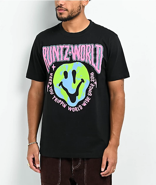 Runtz Trippy World Black T-Shirt