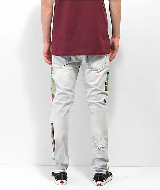 CPTL Heavens Heist Light Blue Denim Jeans