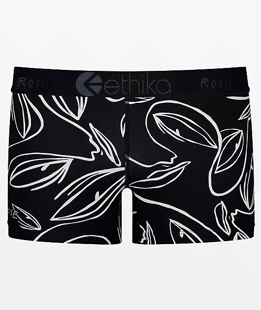 Ethika Rosse Cult Black Staple Boyshort Underwear