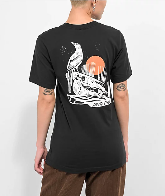 Santa Cruz Raven Black T-Shirt