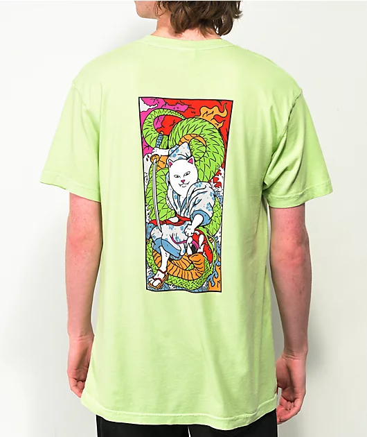 RIPNDIP Nermurari Warrior Pale Green T-Shirt