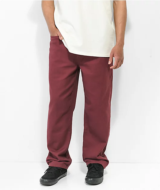 Monet Burgundy Skate Jeans