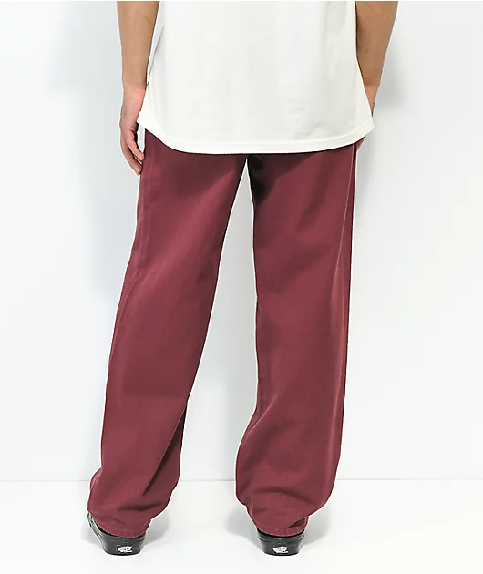 Monet Burgundy Skate Jeans