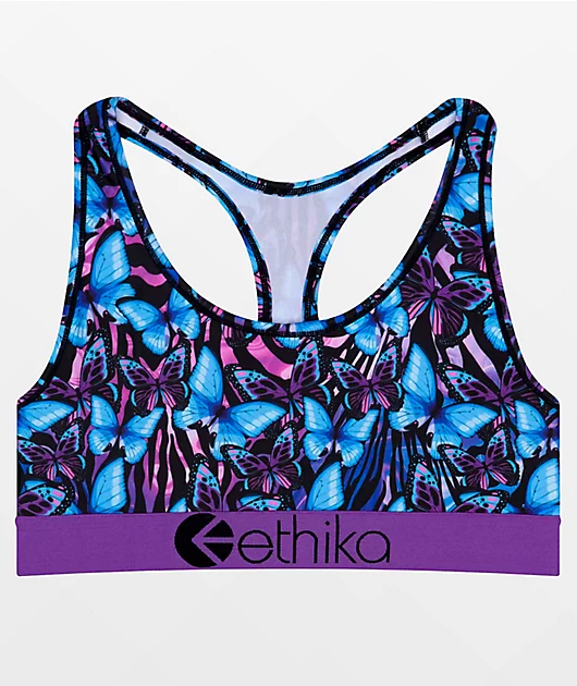 Ethika Blue Flutter Sports Bra