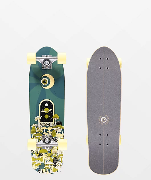 Mercer So Much Shrooms 28.5\" Cruiser Skateboard Complete