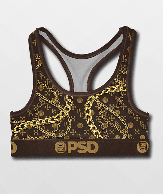 PSD Luxe Brown Sports Bra