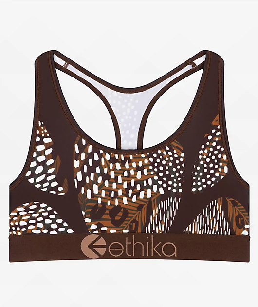 Ethika Safar'e Staple Brown Sports Bra
