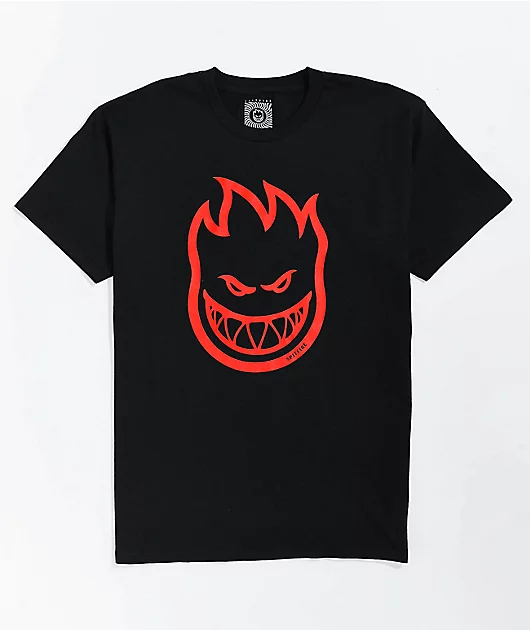 Spitfire Bighead Black & Red T-Shirt