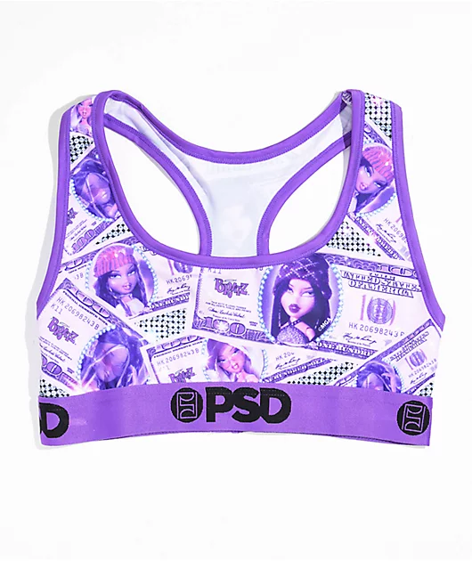 PSD x Bratz Bills Purple Sports Bra