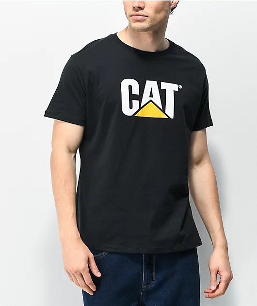 Caterpillar Original Fit Logo Black T-Shirt