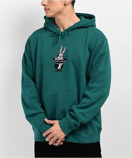 Obey Disappear Green Hoodie