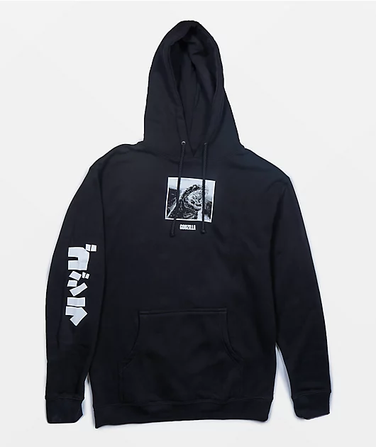 Crunchyroll x Godzilla Wave Black Hoodie