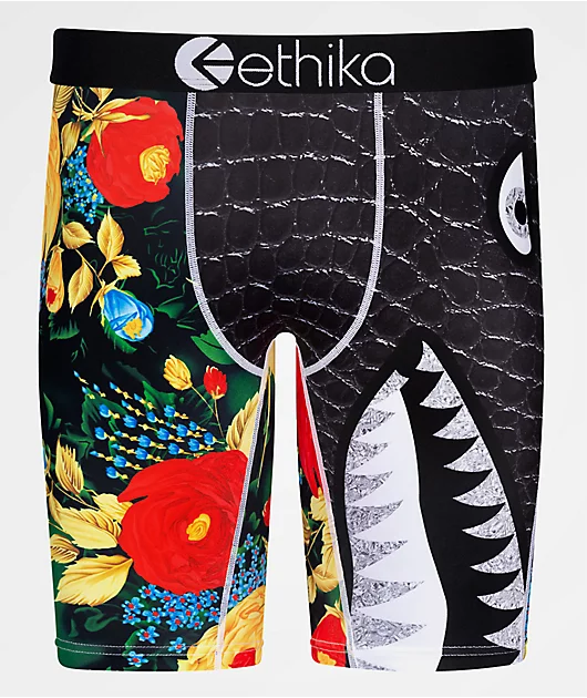 Ethika Bomber Plain Jane Black Boxer Briefs