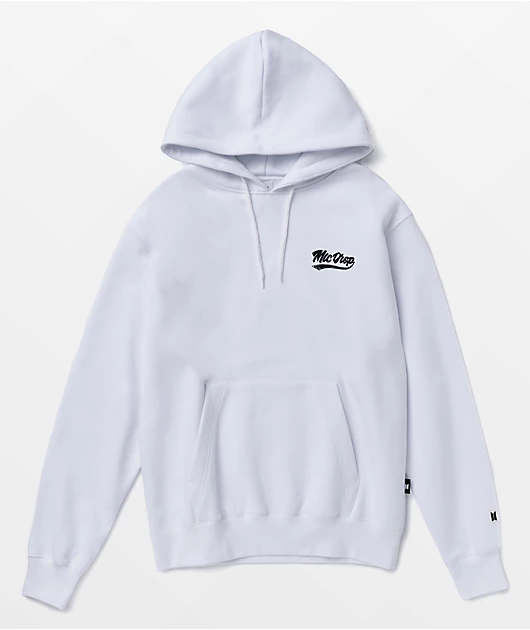 BTS Varsity Mic Drop White Hoodie