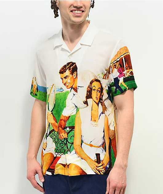 Paterson Montclair White Short Sleeve Button Up Shirt