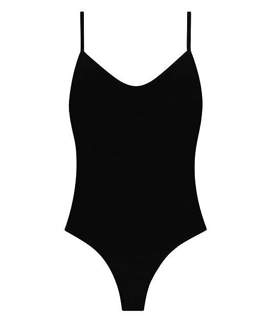Ethika Basic Black Bodysuit
