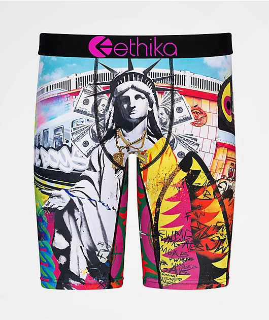 Ethika Kids' Bomber Bronx Purple Boxer Briefs
