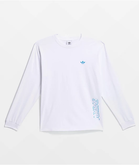 adidas Speed Graphic White Long Sleeve T-Shirt