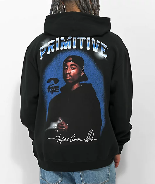 Primitive x Tupac Shine II Black Hoodie