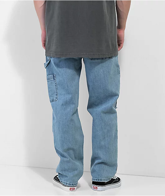 Broken Promises Jody Light Blue Carpenter Jeans