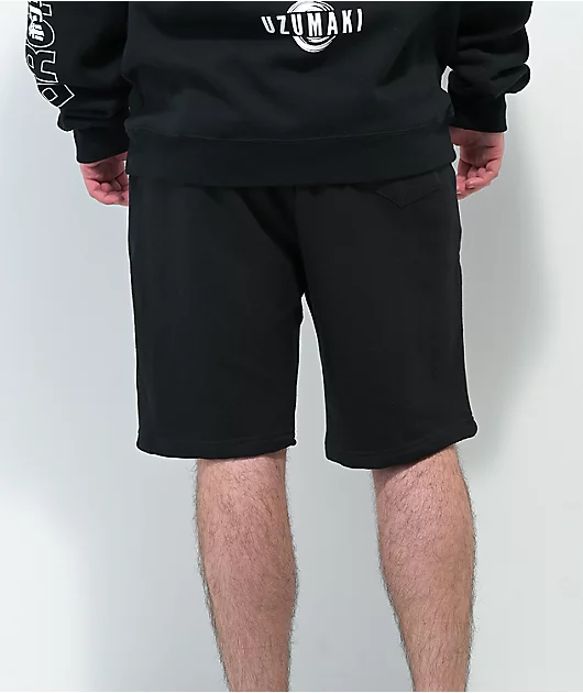 Broken Promises x Junji Ito Jack in the Box Black Sweat Shorts