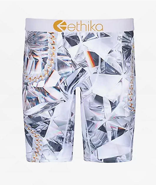 Ethika Kids Diamond Camo White Boxer Briefs