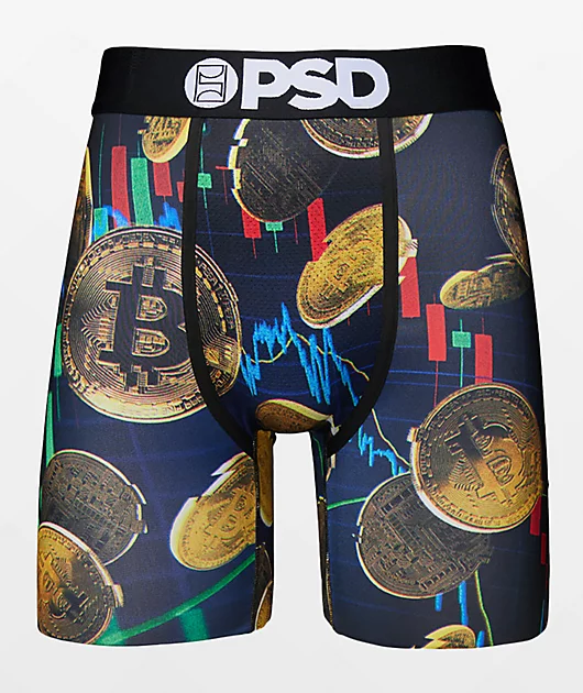 PSD Crypto Moves Black Boxer Briefs