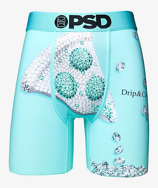 PSD Pizza Drip Co Teal Boxer Briefs