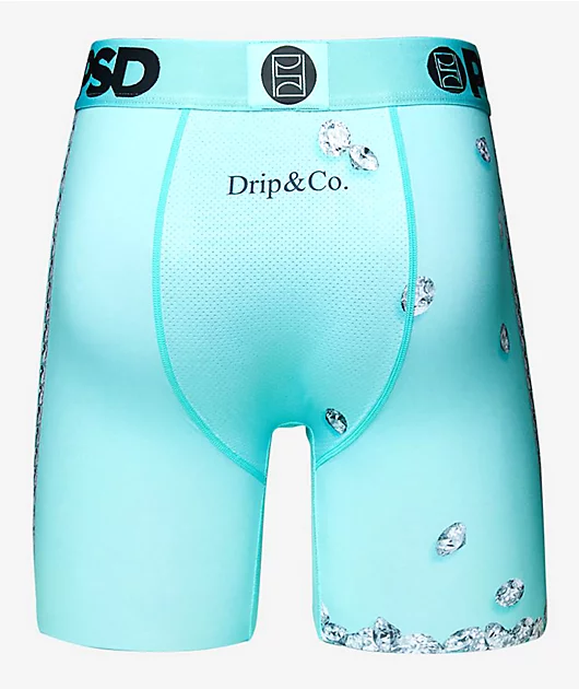 PSD Pizza Drip Co Teal Boxer Briefs