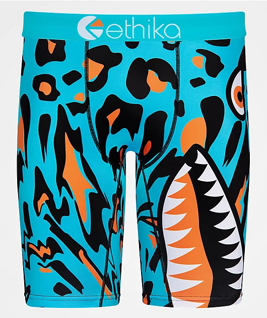 Ethika Bomber Leopard Drip Boxer Briefs